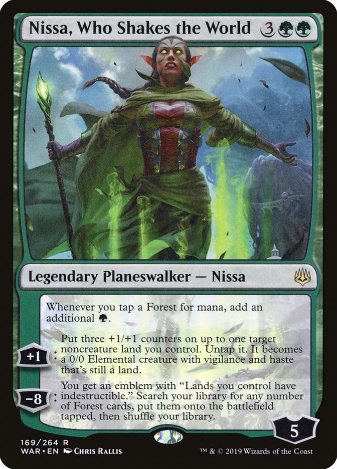 Magic the Gathering Card - Nissa, Who Shakes the World - MTG Circle