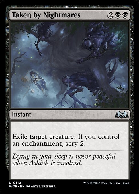 Magic the Gathering Card - Taken by Nightmares - MTG Circle