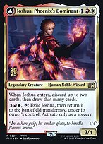 Magic the Gathering Card - Joshua, Phoenix's Dominant // Phoenix, Warden of Fire - MTG Circle