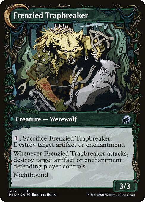 Magic the Gathering Card - Frenzied Trapbreaker - MTG Circle
