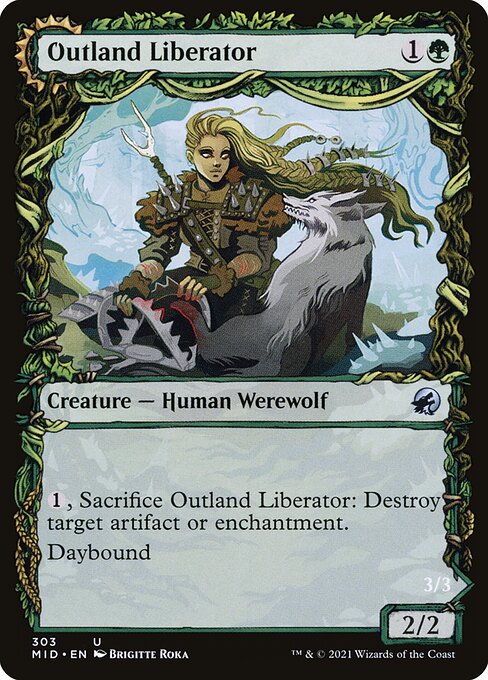 Magic the Gathering Card - Outland Liberator - MTG Circle