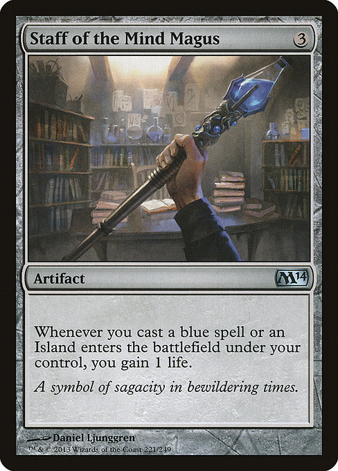 Magic the Gathering Card - Staff of the Mind Magus - MTG Circle