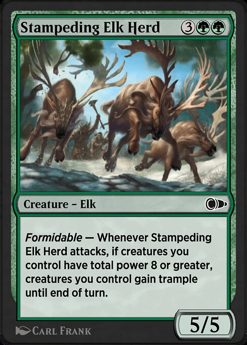 Magic the Gathering Card - Stampeding Elk Herd - MTG Circle