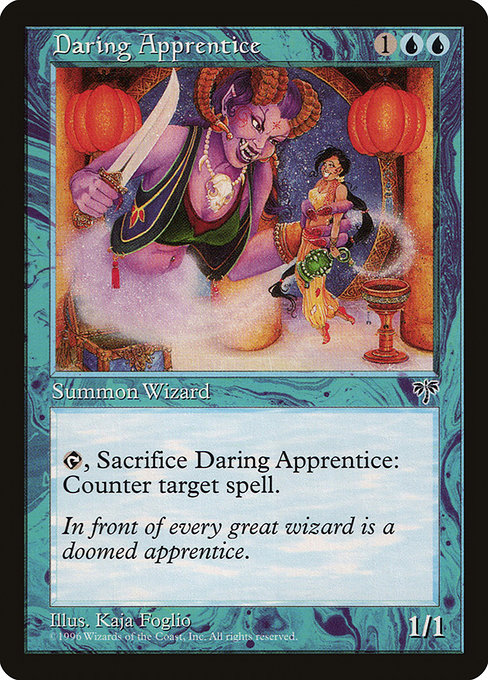 Magic the Gathering Card - Daring Apprentice - MTG Circle