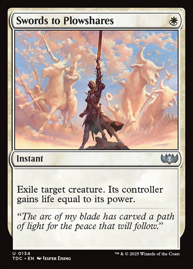 Magic the Gathering Card - Swords to Plowshares - MTG Circle