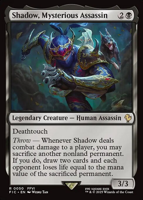 Magic the Gathering Card - Shadow, Mysterious Assassin - MTG Circle