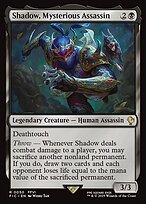 Magic the Gathering Card - Shadow, Mysterious Assassin - MTG Circle