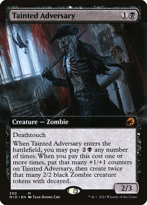 Magic the Gathering Card - Tainted Adversary - MTG Circle
