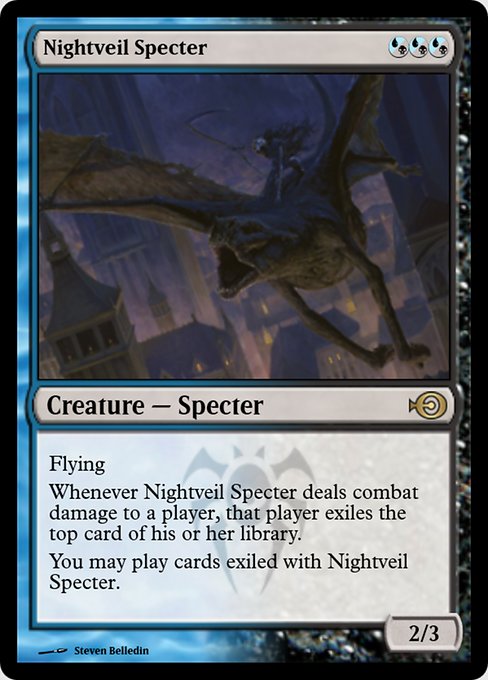 Magic the Gathering Card - Nightveil Specter - MTG Circle