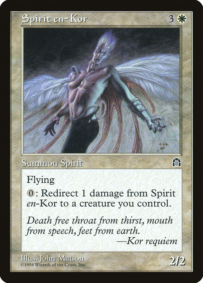 Magic the Gathering Card - Spirit en-Kor - MTG Circle