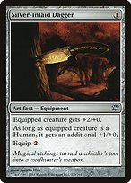 Magic the Gathering Card - Silver-Inlaid Dagger - MTG Circle