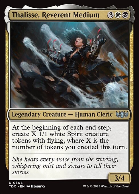 Magic the Gathering Card - Thalisse, Reverent Medium - MTG Circle