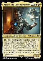 Magic the Gathering Card - Ashad, the Lone Cyberman - MTG Circle