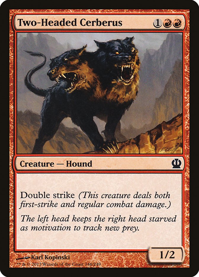 Magic the Gathering Card - Two-Headed Cerberus - MTG Circle