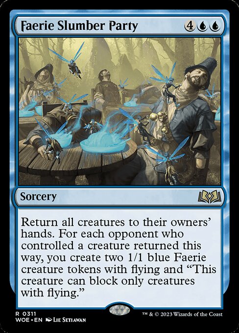 Magic the Gathering Card - Faerie Slumber Party - MTG Circle