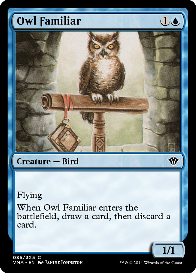 Magic the Gathering Card - Owl Familiar - MTG Circle