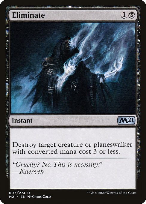 Magic the Gathering Card - Eliminate - MTG Circle
