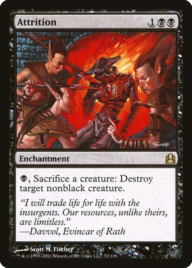 Magic the Gathering Card - Attrition - MTG Circle