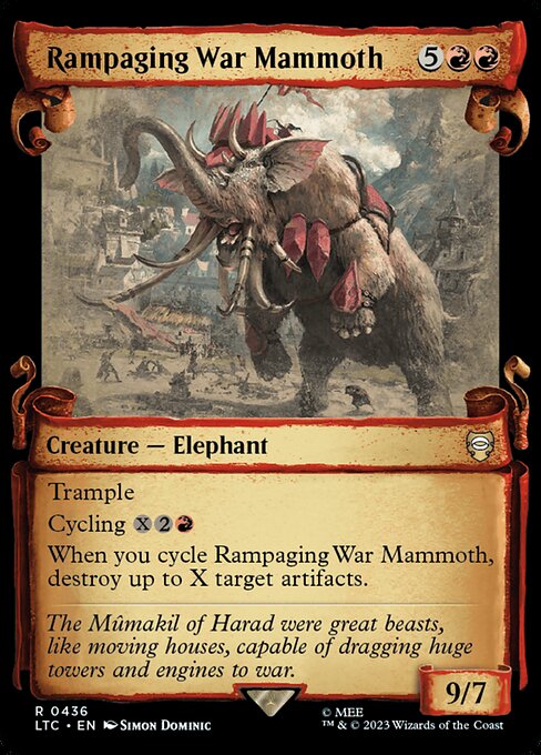 Magic the Gathering Card - Rampaging War Mammoth - MTG Circle