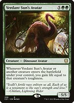 Magic the Gathering Card - Verdant Sun's Avatar - MTG Circle