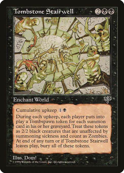 Magic the Gathering Card - Tombstone Stairwell - MTG Circle