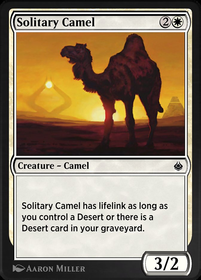 Magic the Gathering Card - Solitary Camel - MTG Circle