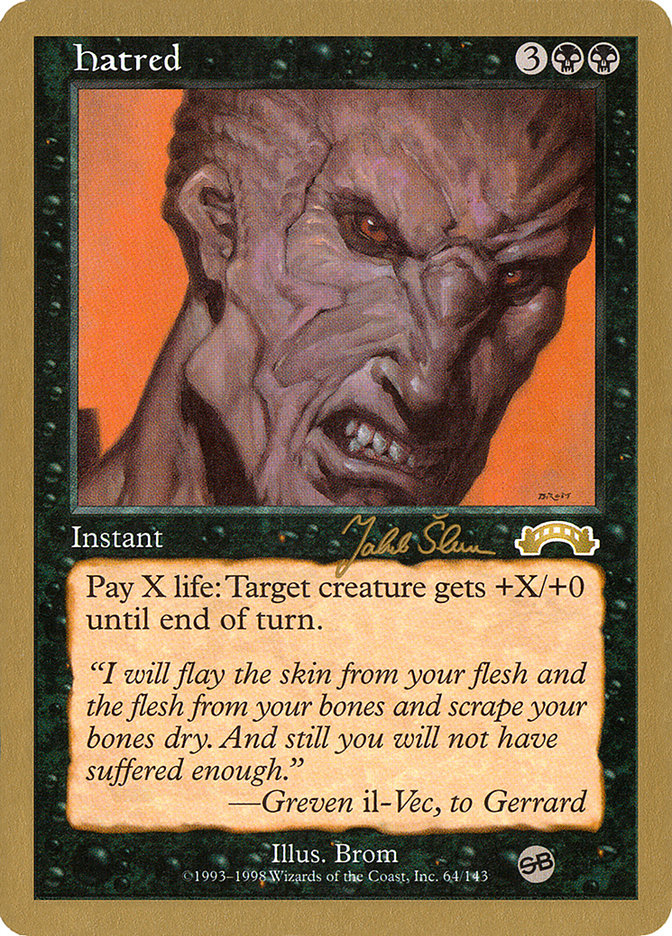 Magic the Gathering Card - Hatred - MTG Circle