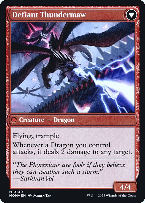 Magic the Gathering Card - Defiant Thundermaw - MTG Circle