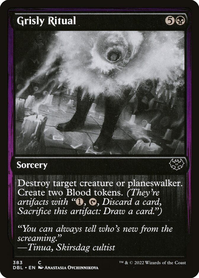 Magic the Gathering Card - Grisly Ritual - MTG Circle