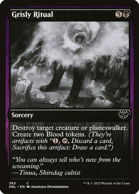 Magic the Gathering Card - Grisly Ritual - MTG Circle