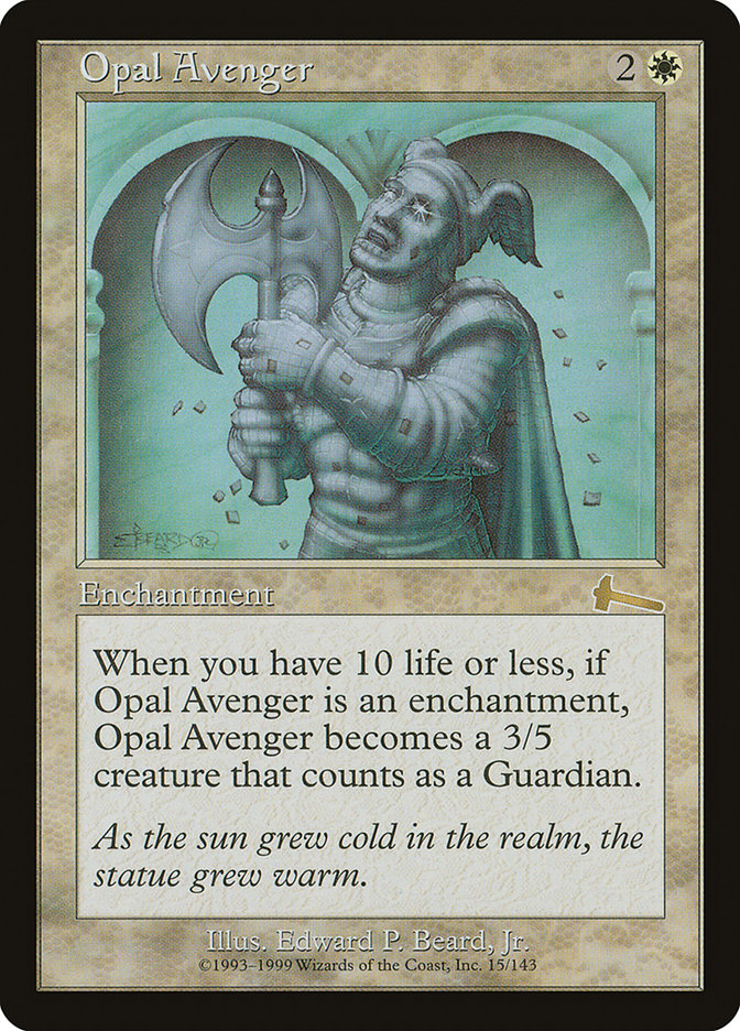 Magic the Gathering Card - Opal Avenger - MTG Circle