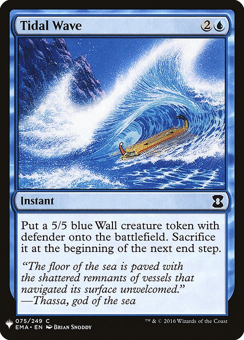 Magic the Gathering Card - Tidal Wave - MTG Circle