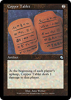 Magic the Gathering Card - Copper Tablet - MTG Circle