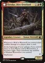 Magic the Gathering Card - Tovolar, Dire Overlord // Tovolar, the Midnight Scourge - MTG Circle