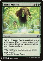 Magic the Gathering Card - Bestial Menace - MTG Circle