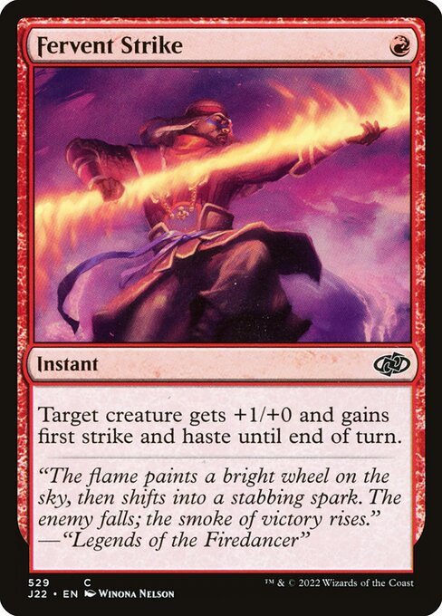 Magic the Gathering Card - Fervent Strike - MTG Circle