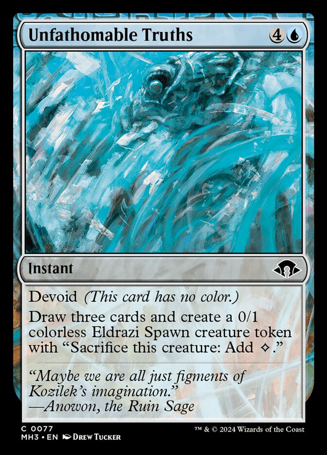 Magic the Gathering Card - Unfathomable Truths - MTG Circle