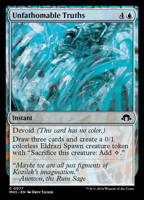 Magic the Gathering Card - Unfathomable Truths - MTG Circle