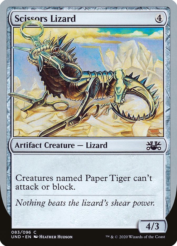 Magic the Gathering Card - Scissors Lizard - MTG Circle