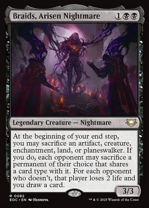 Magic the Gathering Card - Braids, Arisen Nightmare - MTG Circle