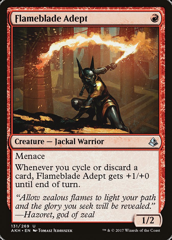 Magic the Gathering Card - Flameblade Adept - MTG Circle