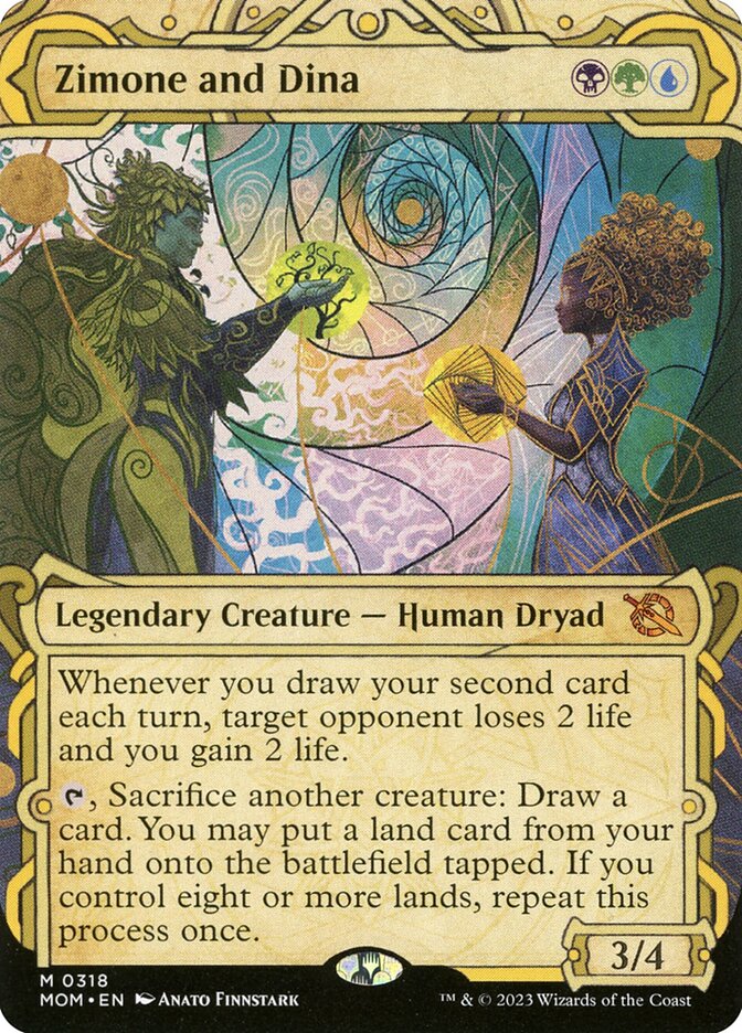 Magic the Gathering Card - Zimone and Dina - MTG Circle