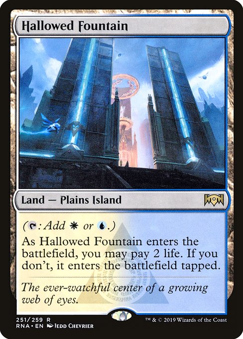 Magic the Gathering Card - Hallowed Fountain - MTG Circle