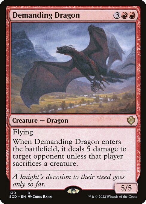 Magic the Gathering Card - Demanding Dragon - MTG Circle