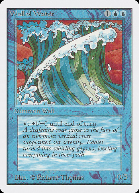 Magic the Gathering Card - Wall of Water - MTG Circle