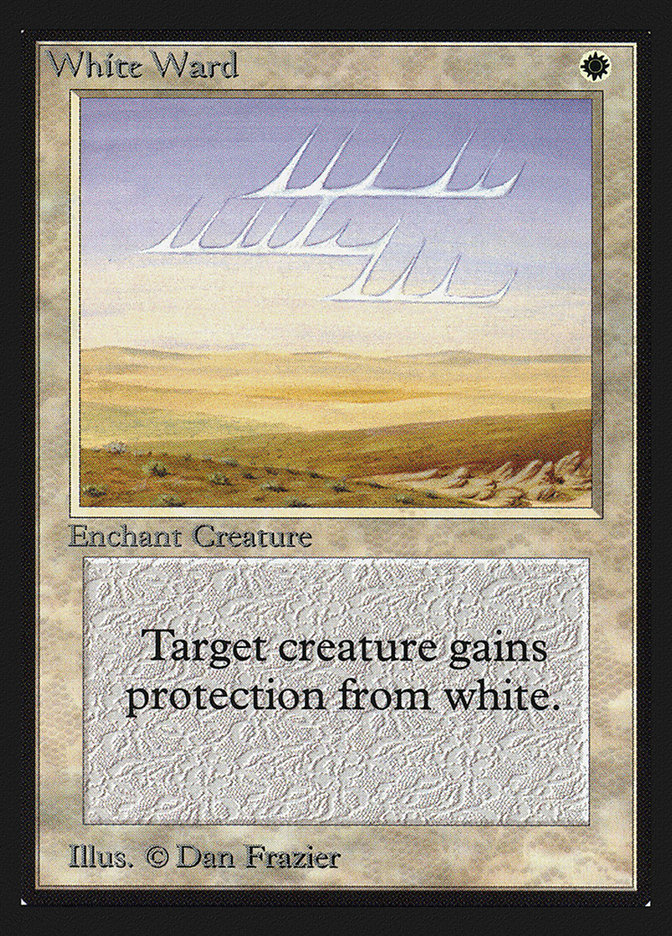 Magic the Gathering Card - White Ward - MTG Circle