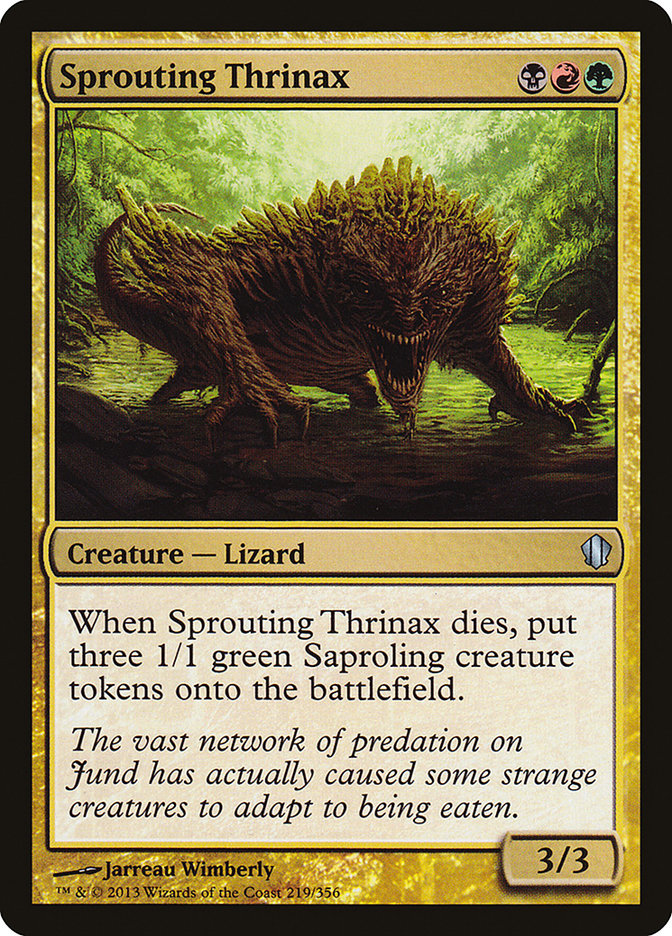 Magic the Gathering Card - Sprouting Thrinax - MTG Circle