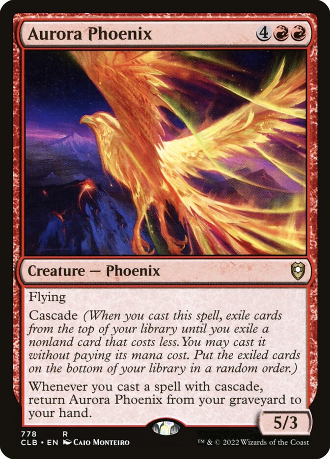 Magic the Gathering Card - Aurora Phoenix - MTG Circle