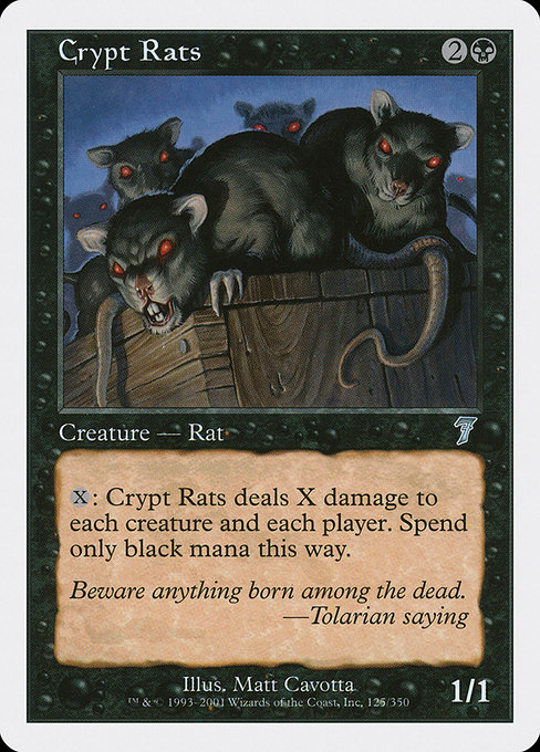 Magic the Gathering Card - Crypt Rats - MTG Circle