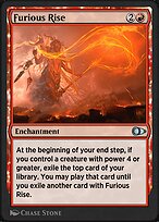 Magic the Gathering Card - Furious Rise - MTG Circle